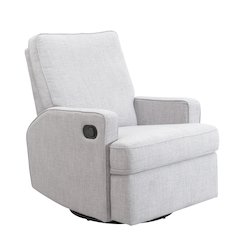 Tucker Swivel Recliner in Grey