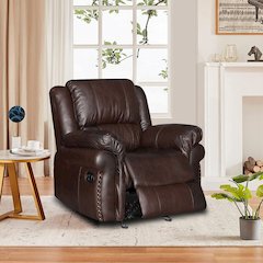 Dontiavion Faux Leather Living Room Recliner