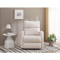 Kingway Arindel Fabric Power Recliner With USB in Beige