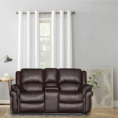 Dontiavion Faux Leather Living Room Loveseat