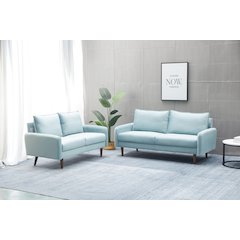 Jadier Velvet 2-piece Living Room Set