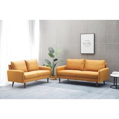Jadier Velvet 2-piece Living Room Set