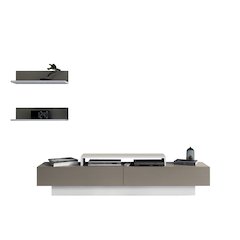 Lusi Tv Stand White&Coffee