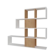 Karlin White&Teak Bookcase