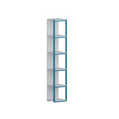 Texas Bookcase White&Blue