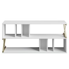 Termas Tv Stand - White & Gold