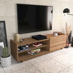 Valantina Tv Stand - Walnut