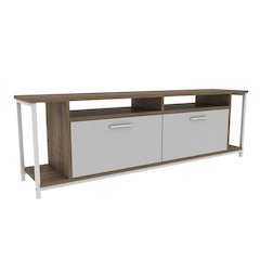 Omar Tv Stand - Walnut White