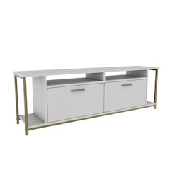 Omar Tv Stand - White Gold