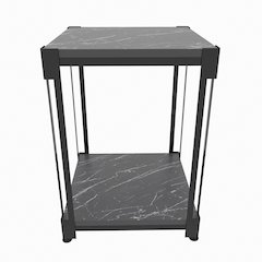 Zenas Side End Table - Bendire Black