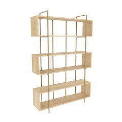 Bruti Bookcase Sapphire Oak Gold