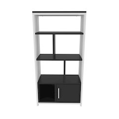 Valero Bookcase White Anthracite
