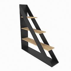 Pisagor Bookcase Black Ud