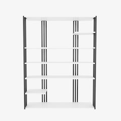 Jeni Bookcase White Black