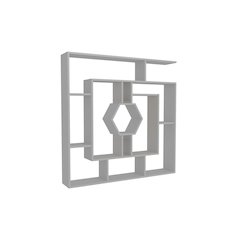 Labrina Bookcase White&White