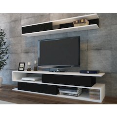 Sims Tv Stand - White Black