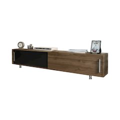 Nehir Tv Stand Walnut Black