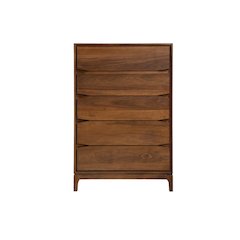 Monte Wooden Chest In Walnut Color