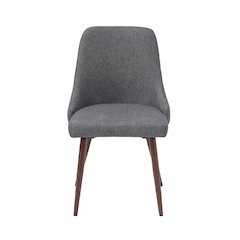 Oslo Modern Upholstery Side Dining Chair Set Of 2, Grey
