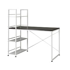 Smart Reversible Wooden Desk And Bookshelf Set