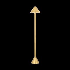 Salma Rechargeable Floor Lamp, Aged Brass