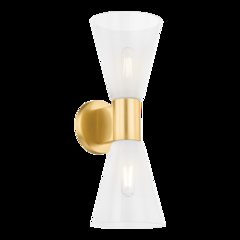 Alma Wall Sconce, Aged Brass