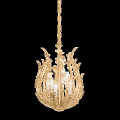 Delmore Chandelier, Vintage Gold Leaf