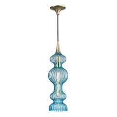 Pomfret Pendant, Aged Brass