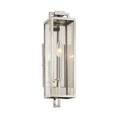 Beckham Exterior Wall Sconce, Stainless Steel