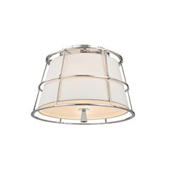 Savona Semi Flush, Polished Nickel