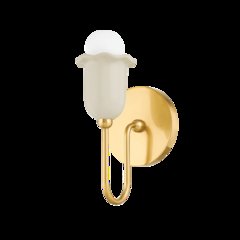 Delilah Wall Sconce, Aged Brass