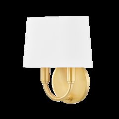 Clair Wall Sconce, Aged Brass