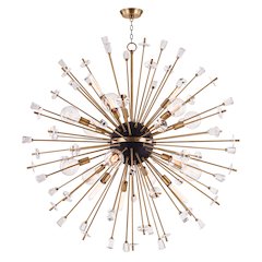 Liberty Chandelier, Aged Brass
