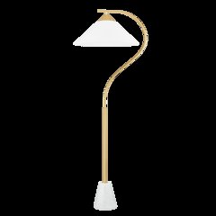 Bianca Floor Lamp, Aged Brass