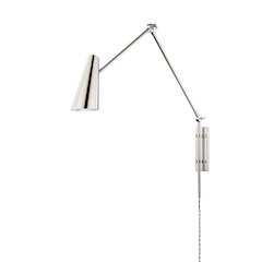 Lorne Plug-In Sconce, Polished Nickel