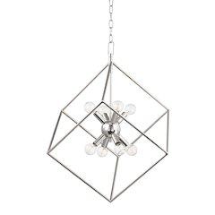 Roundout Pendant, Polished Nickel