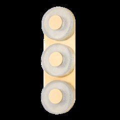 Pearl Wall Sconce, Vintage Brass