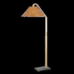 Lauren Floor Lamp, Aged Brass