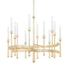 Hathaway Chandelier, Vintage Gold Leaf