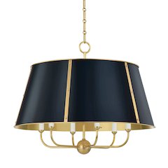 Cambridge Chandelier, Aged Brass