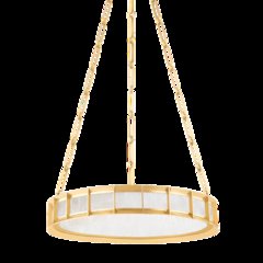 Leda Chandelier, Vintage Brass