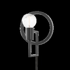 Tory Plug-In Sconce, Dark Gray