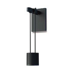 Suspenders Wall Sconce, Satin Black
