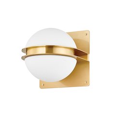Rudolf Wall Sconce, Aged Brass