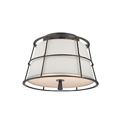 Savona Semi Flush, Old Bronze