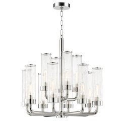 Soriano Chandelier, Polished Nickel