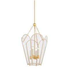 Clarisse Lantern, Aged Brass