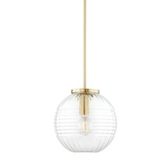 Bay Ridge Pendant, Aged Brass