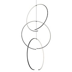 Torc Pendant, Satin Black