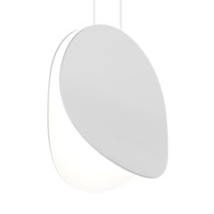 Malibu Discs Pendant, Satin White